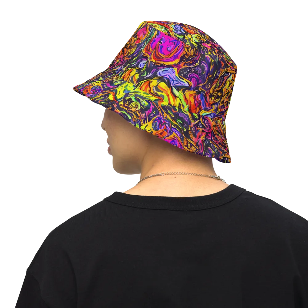 Ember Neon on Reversible Bucket Hat — Back Inside