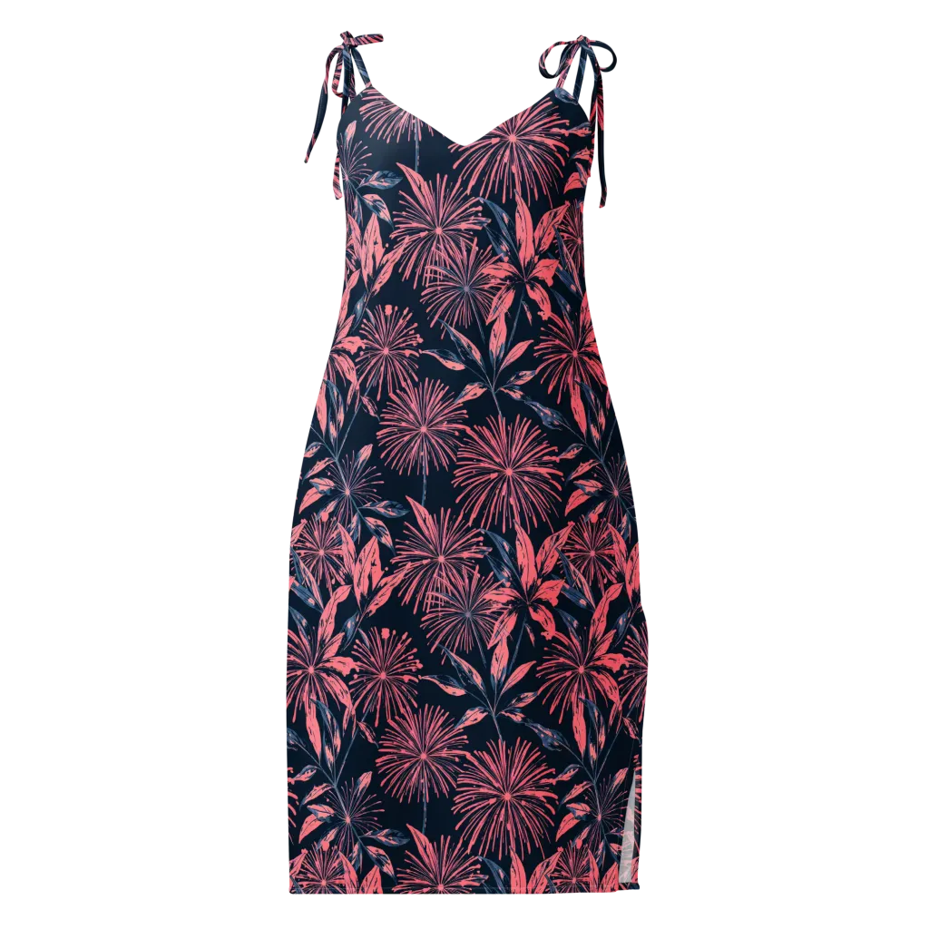 Midnight Firework on Slip Dress — Front