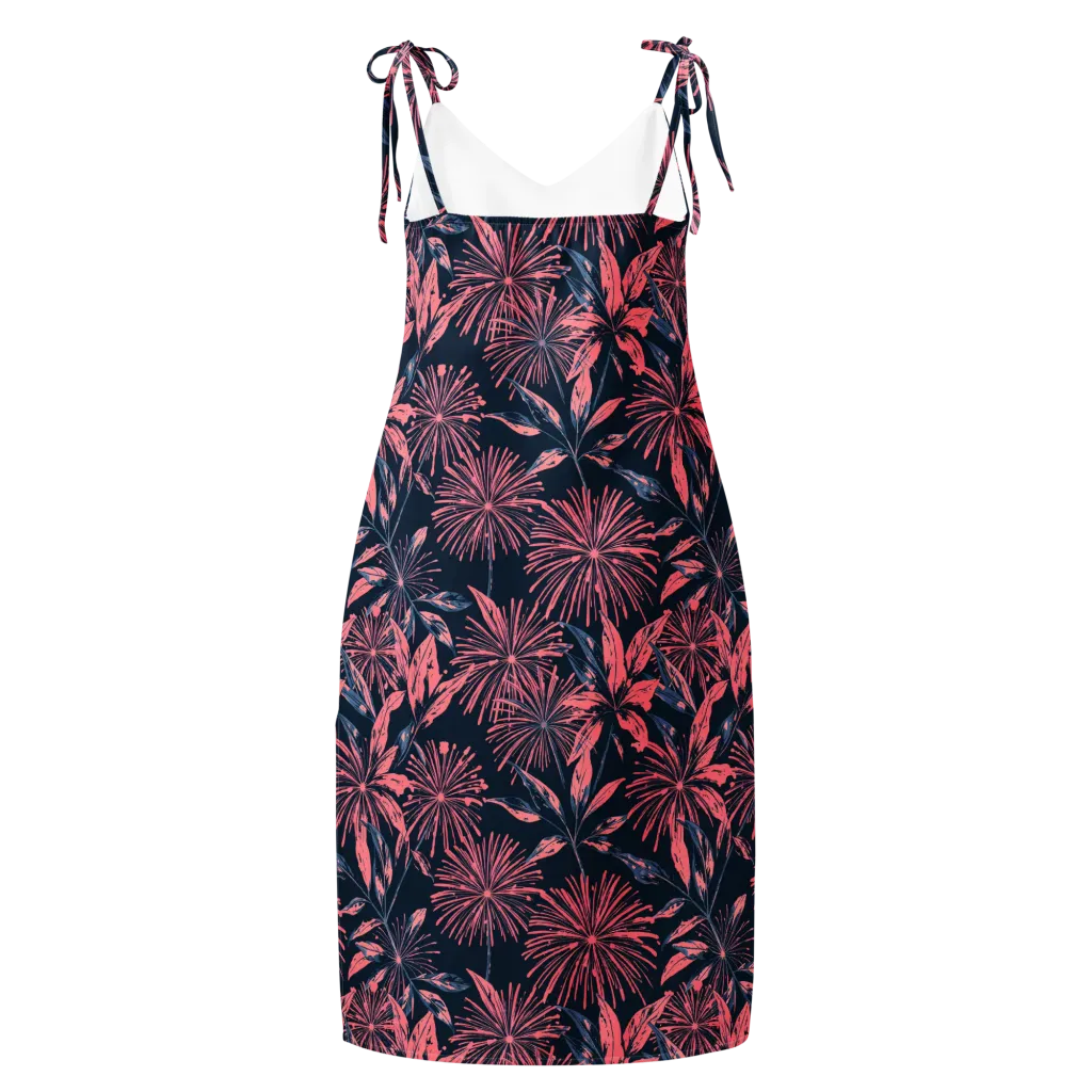 Midnight Firework on Slip Dress — Back