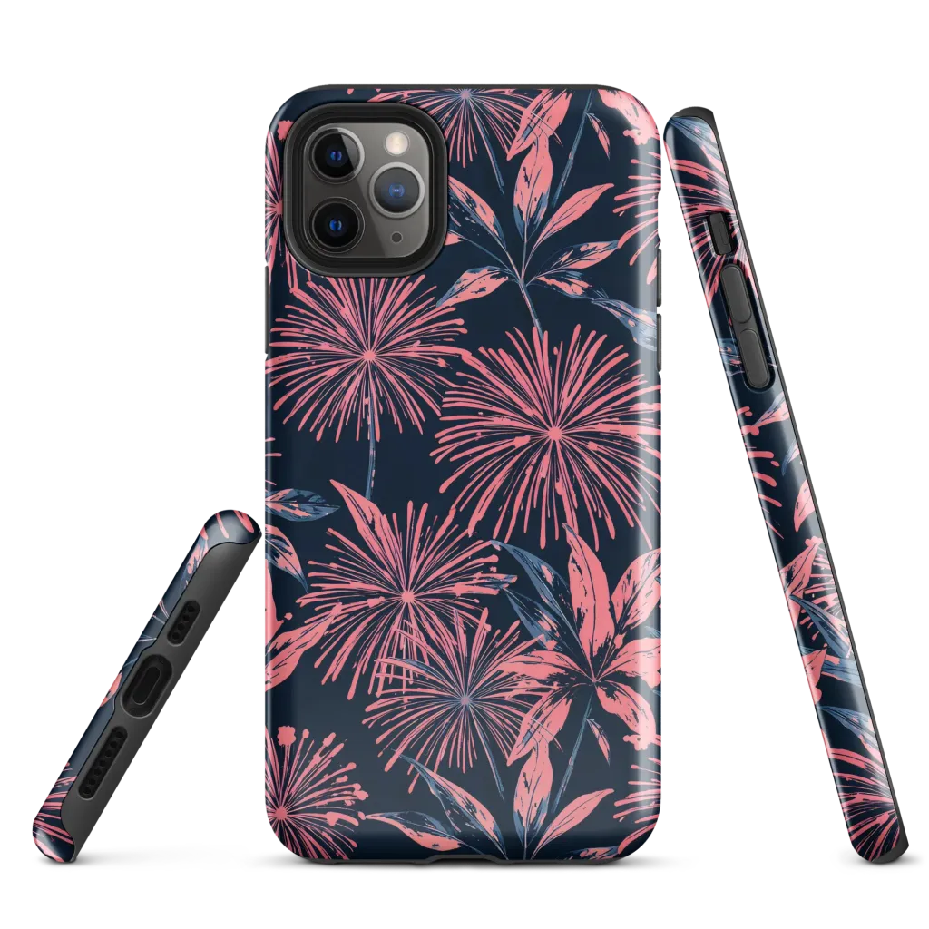 Midnight Firework on Tough Case for iPhone® — Front