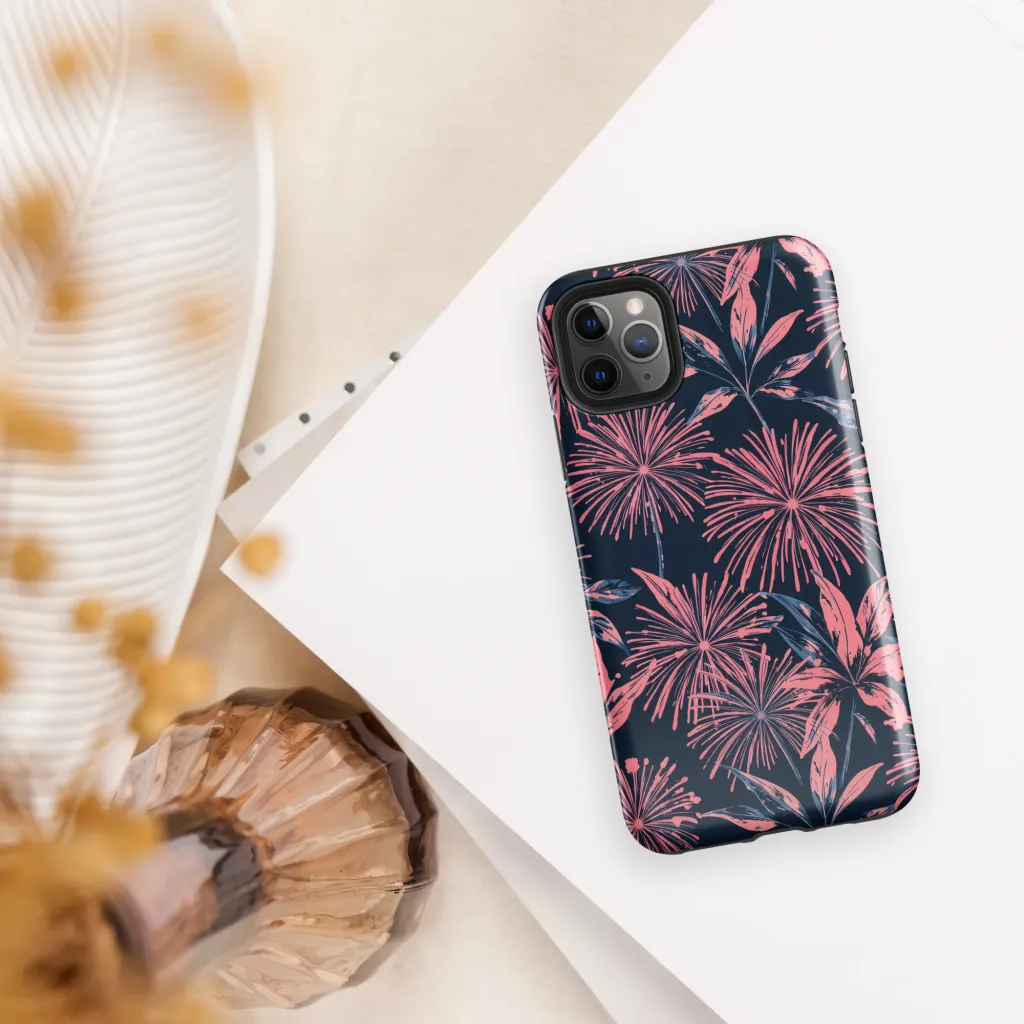 Midnight Firework on Tough Case for iPhone® — Front
