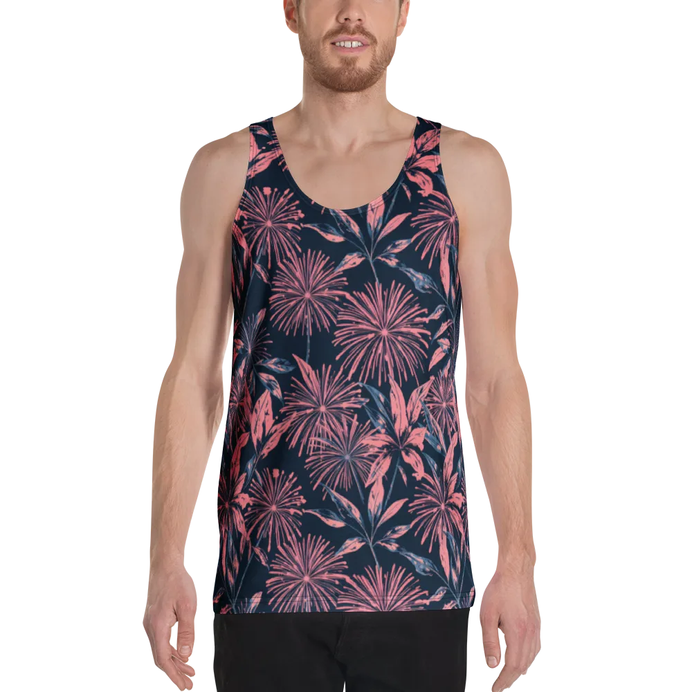Midnight Firework on Men's Tank Top — Front