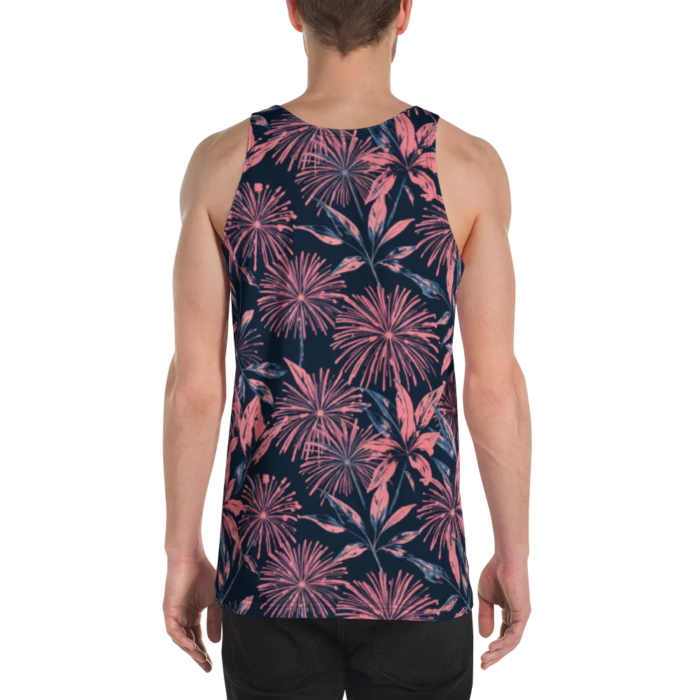 Midnight Firework on Men's Tank Top — Back