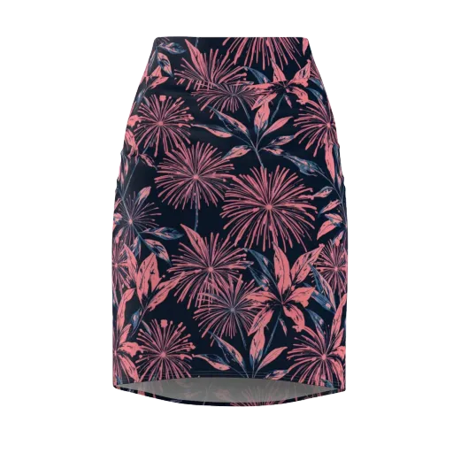 Midnight Firework on a Pencil Skirt