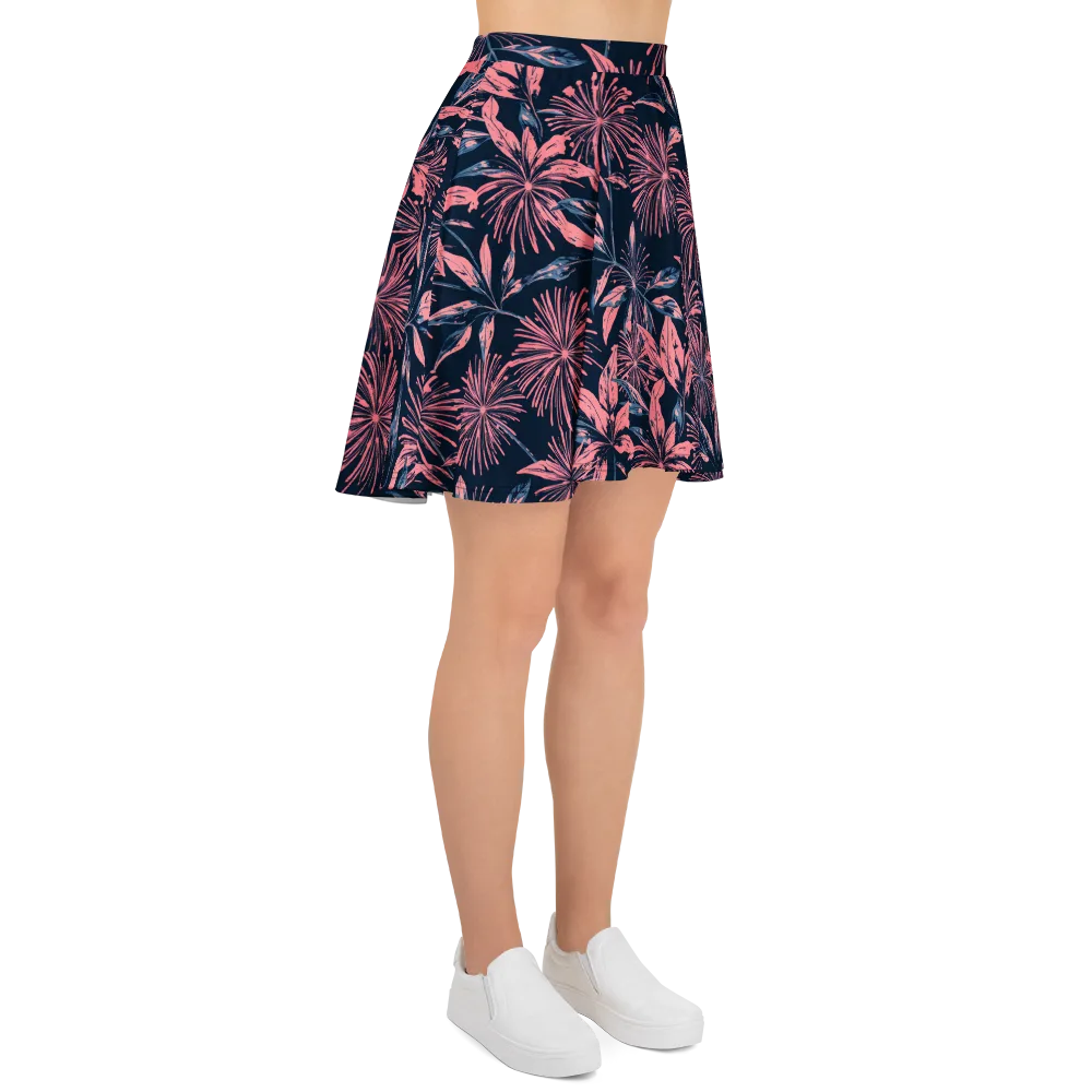 Midnight Firework on Skater Skirt — Right