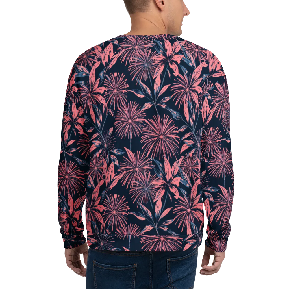 Midnight Firework on Sweatshirt — Back