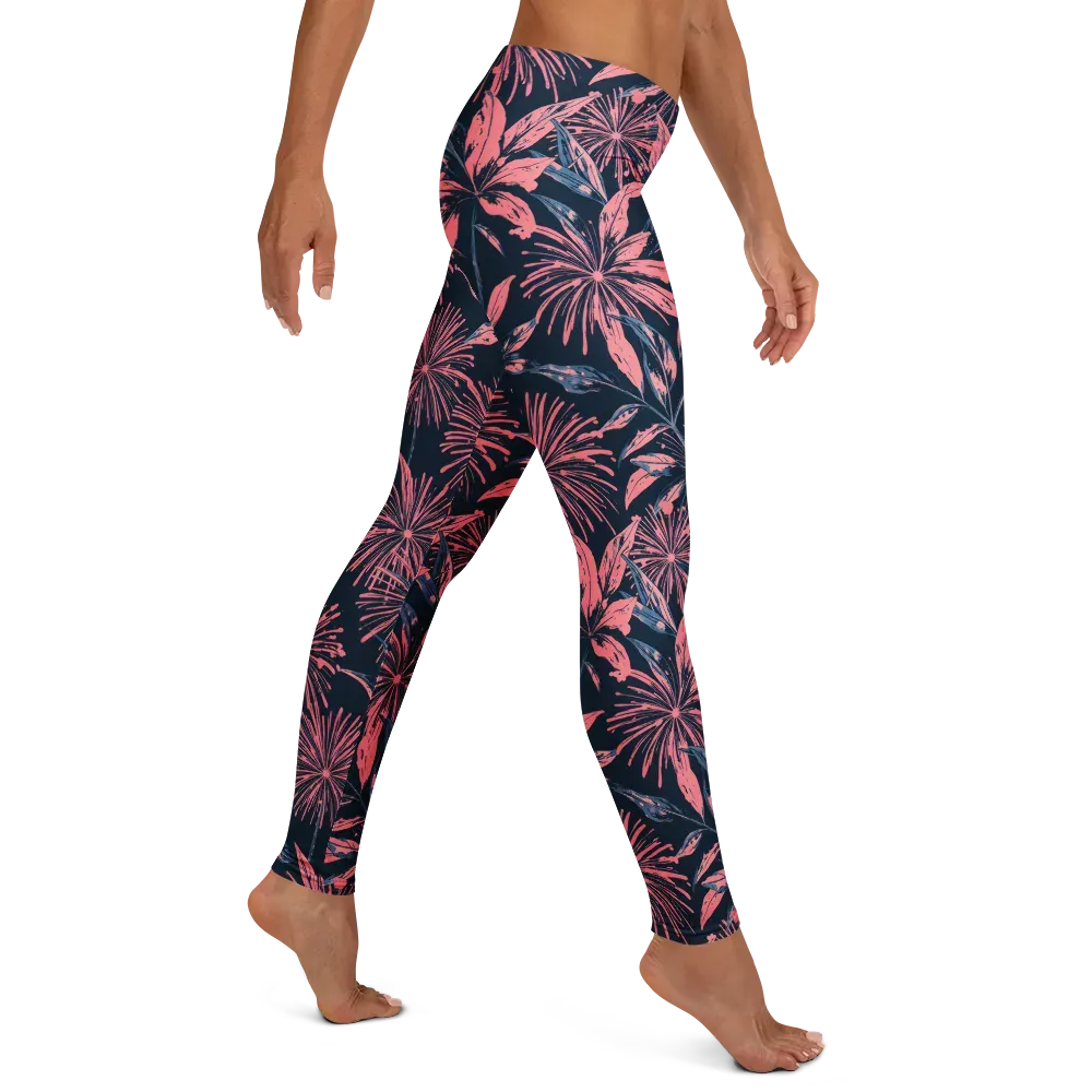 Midnight Firework on Leggings — Right