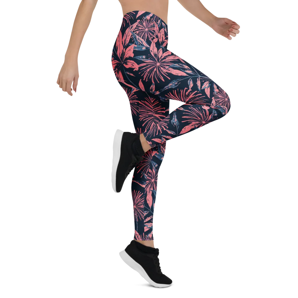 Midnight Firework on Leggings — Right