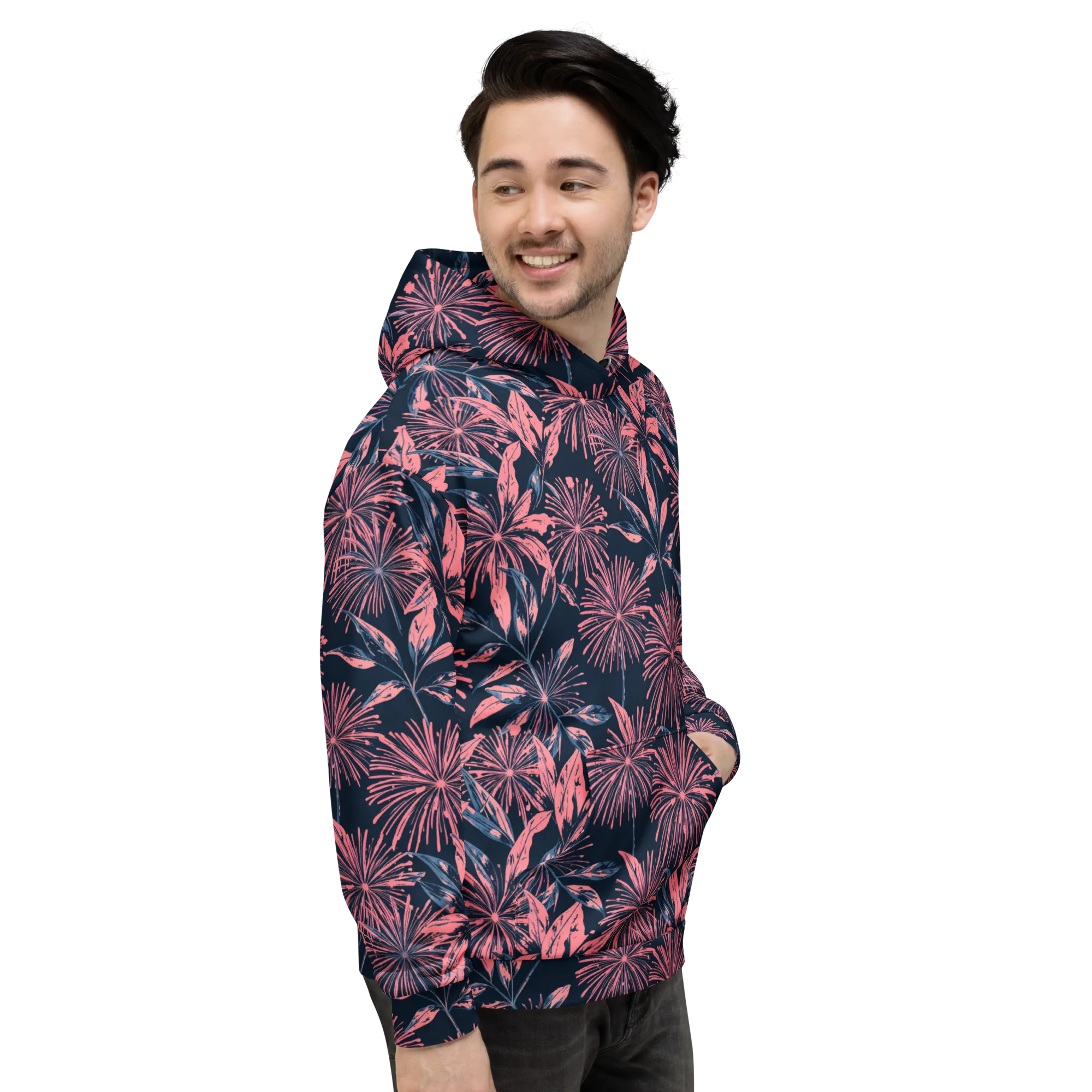 Midnight Firework on Hoodie — Right