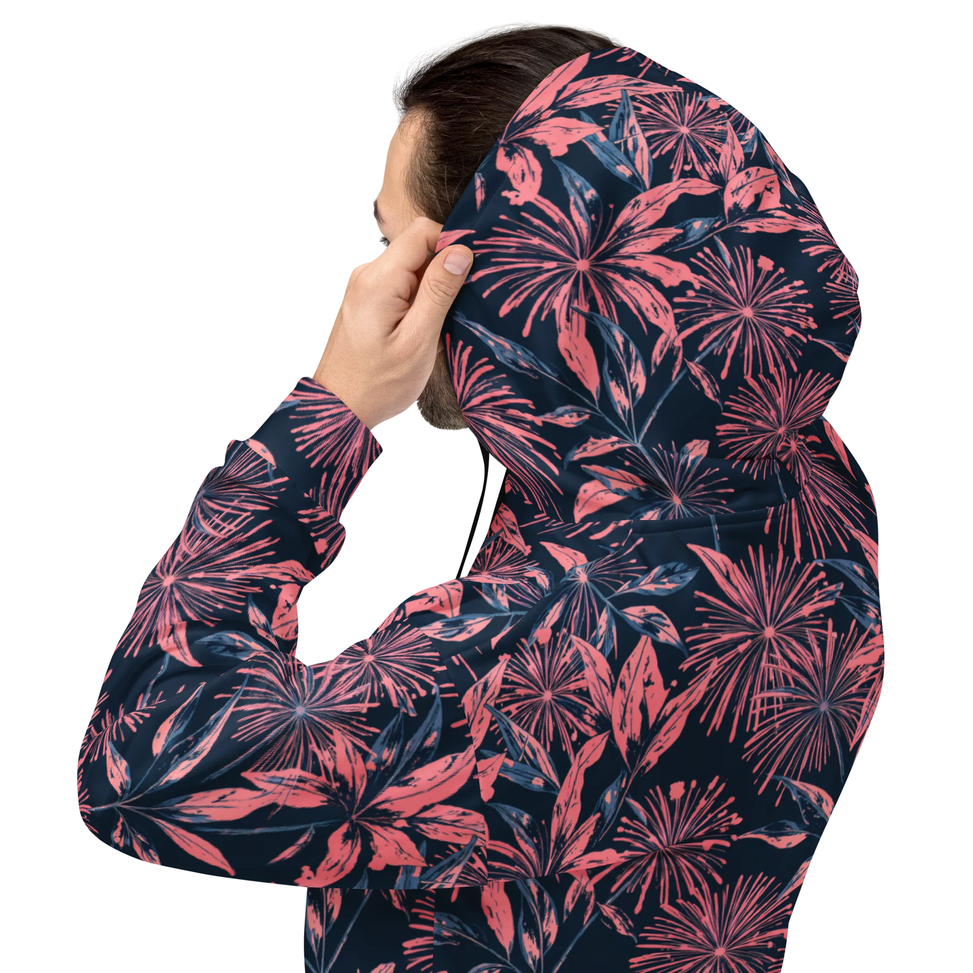 Midnight Firework on Hoodie — Back