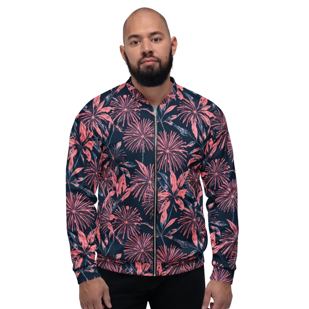 Midnight Firework on Bomber Jacket — Front