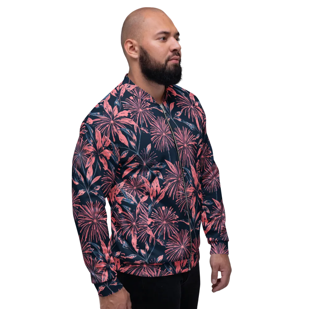 Midnight Firework on Bomber Jacket — Right