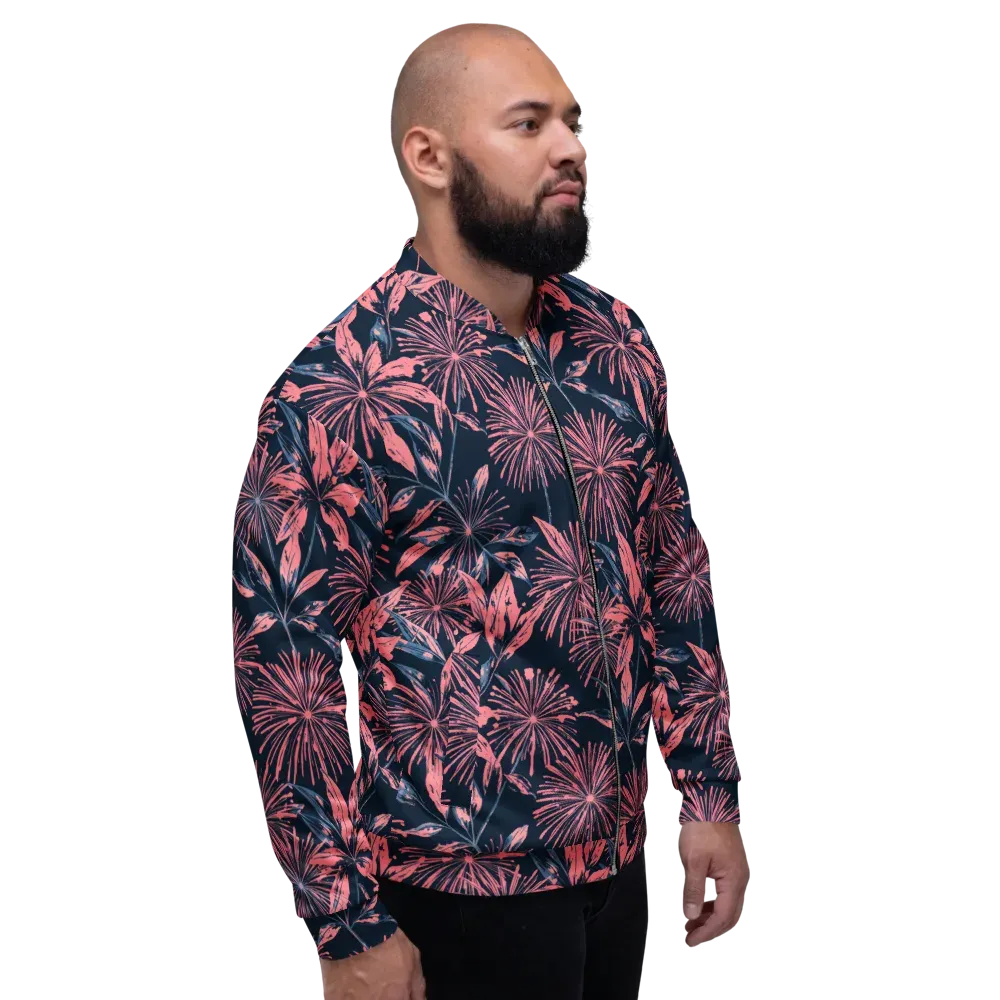 Midnight Firework on Bomber Jacket — Right