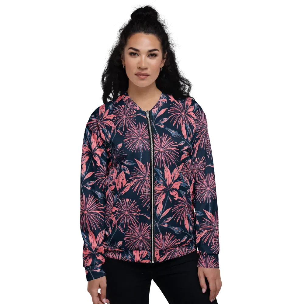 Midnight Firework on Bomber Jacket — Front