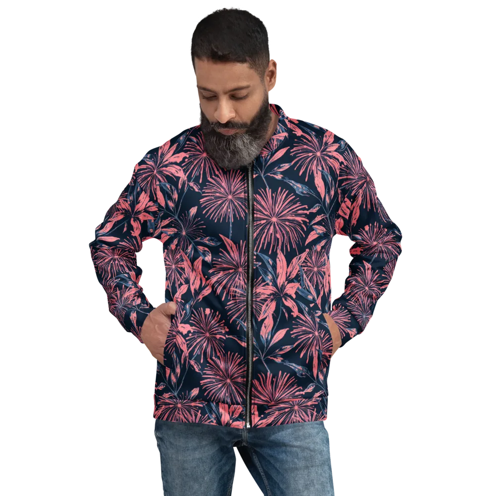 Midnight Firework on Bomber Jacket — Front