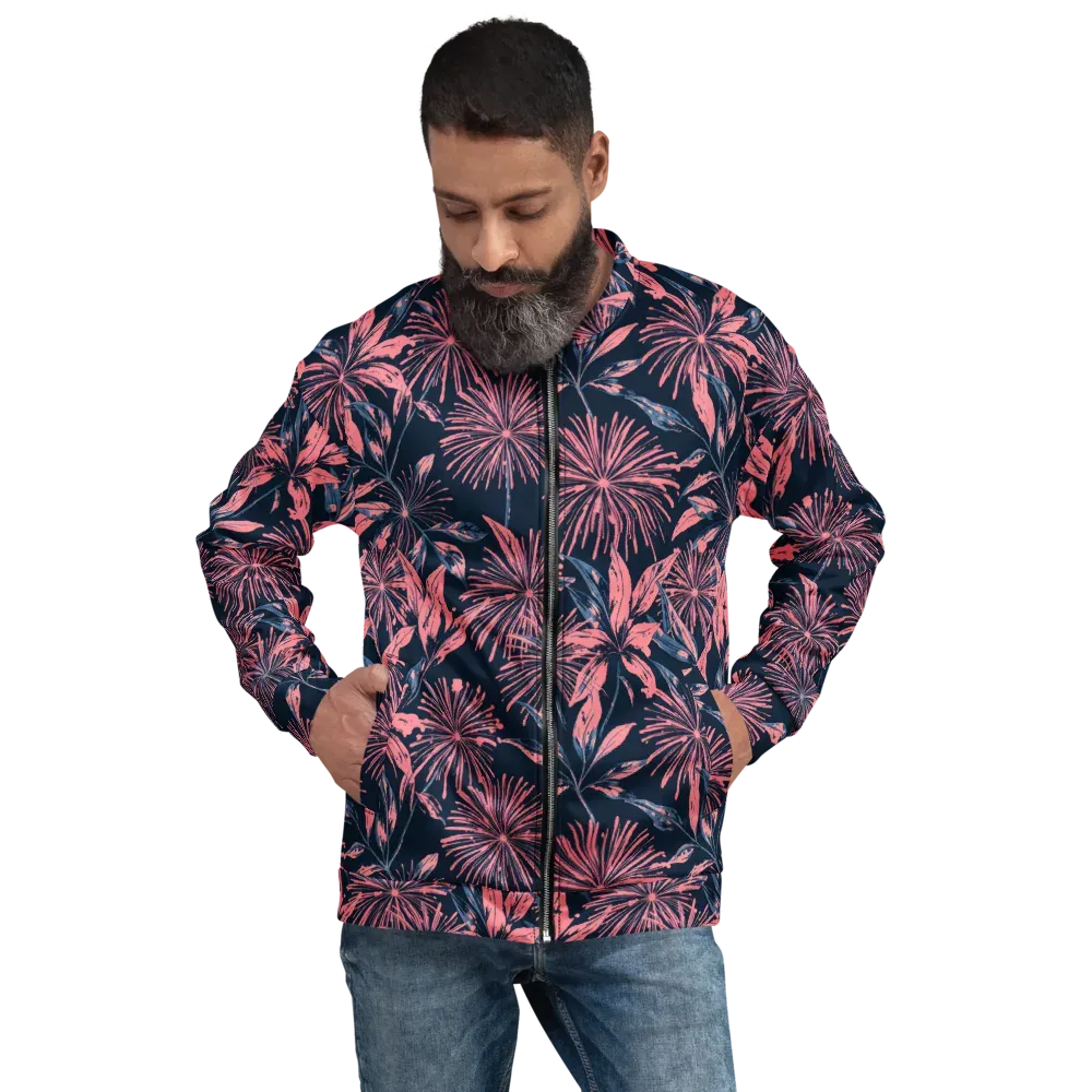 Midnight Firework on Bomber Jacket — Front