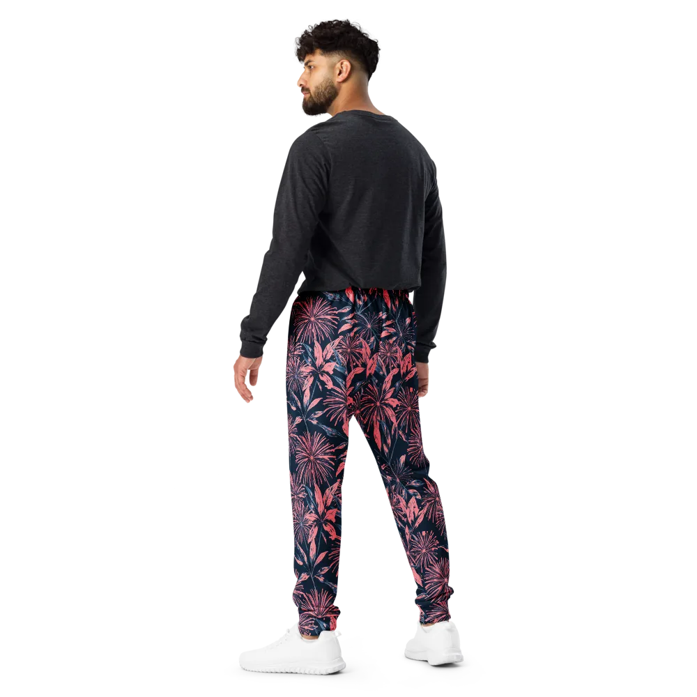 Midnight Firework on Men's Joggers — Back