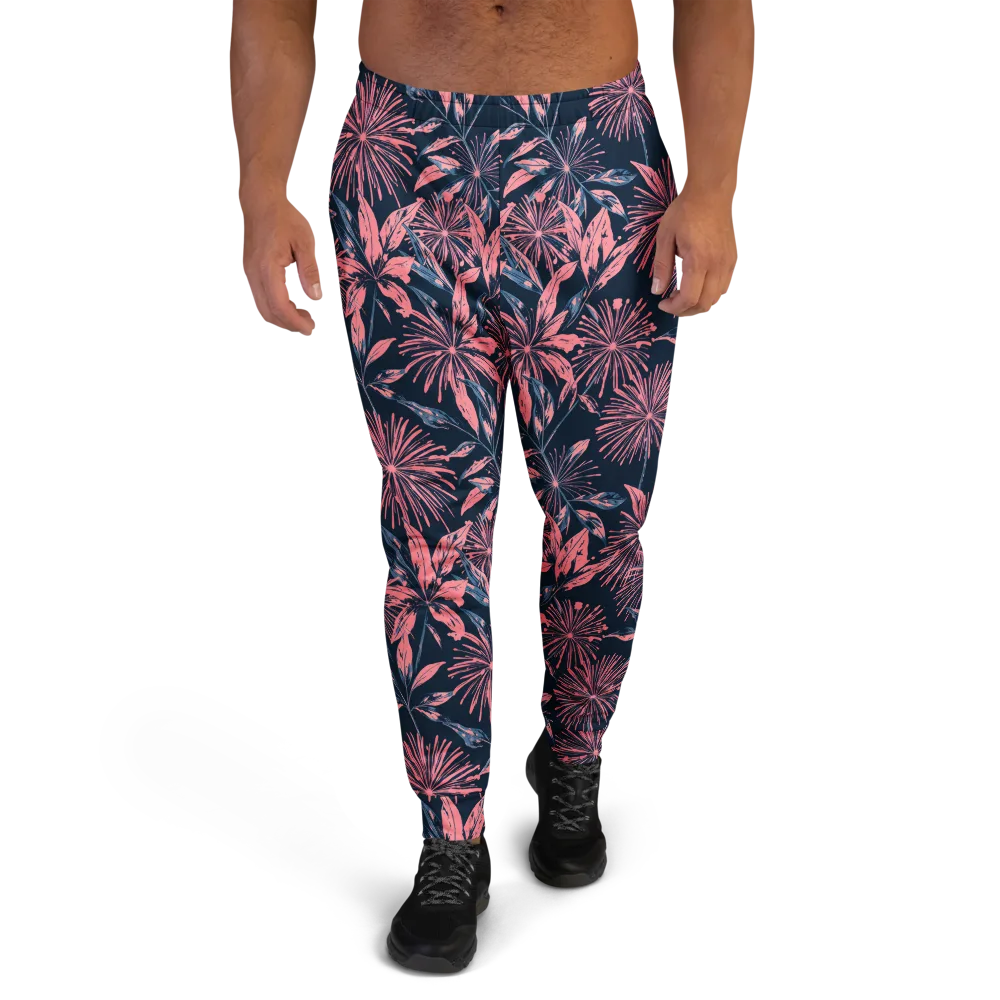 Midnight Firework on Men's Joggers — Front