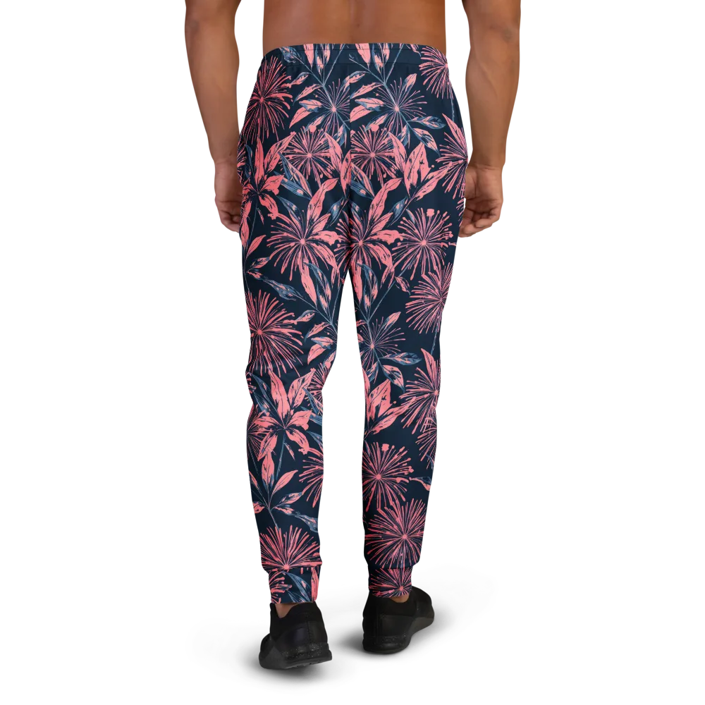 Midnight Firework on Men's Joggers — Back