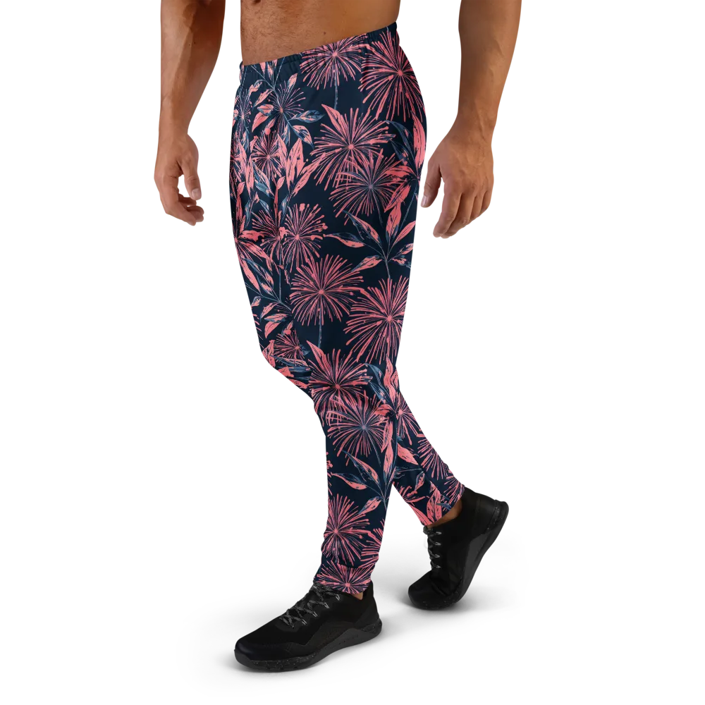 Midnight Firework on Men's Joggers — Left