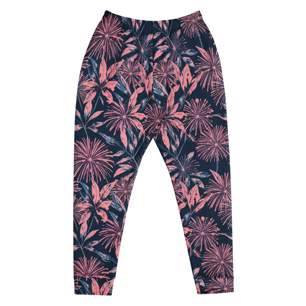 Midnight Firework on Men's Joggers — Front