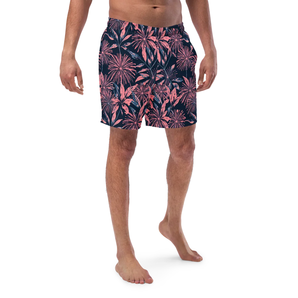 Midnight Firework on Swim Trunks — Front