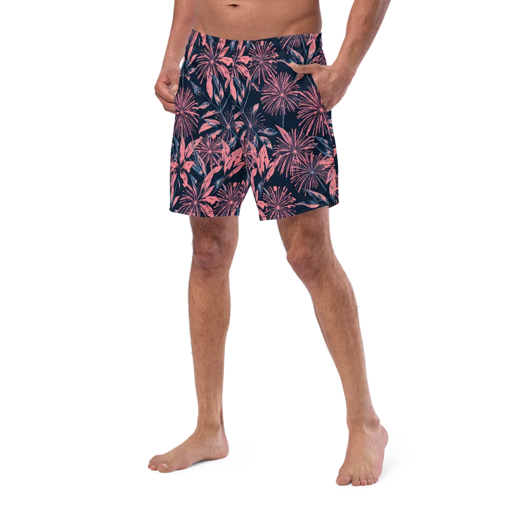 Midnight Firework on Swim Trunks — Left Front