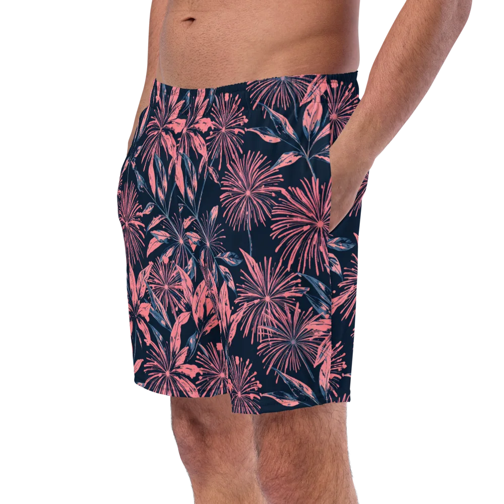Midnight Firework on Swim Trunks — Left Front