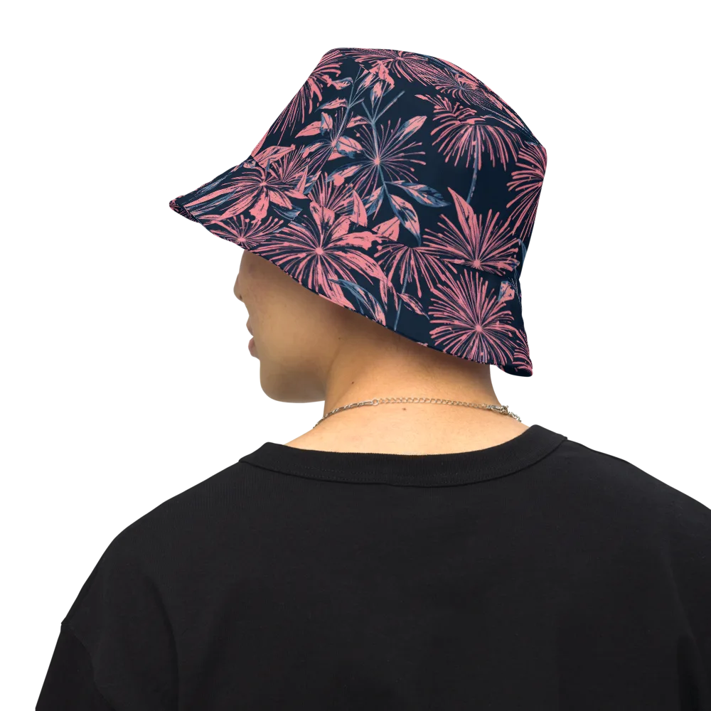 Midnight Firework on Reversible Bucket Hat — Back Inside
