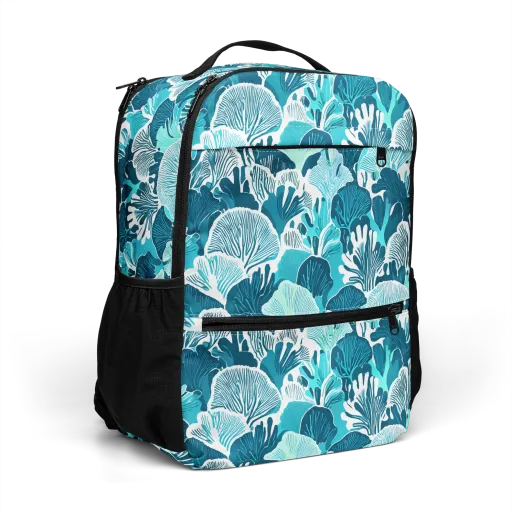 Aqua Fanfare on a Utility Backpack