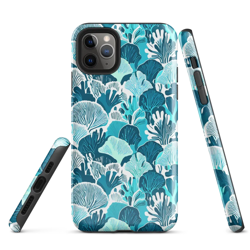 Aqua Fanfare on Tough Case for iPhone® — Front