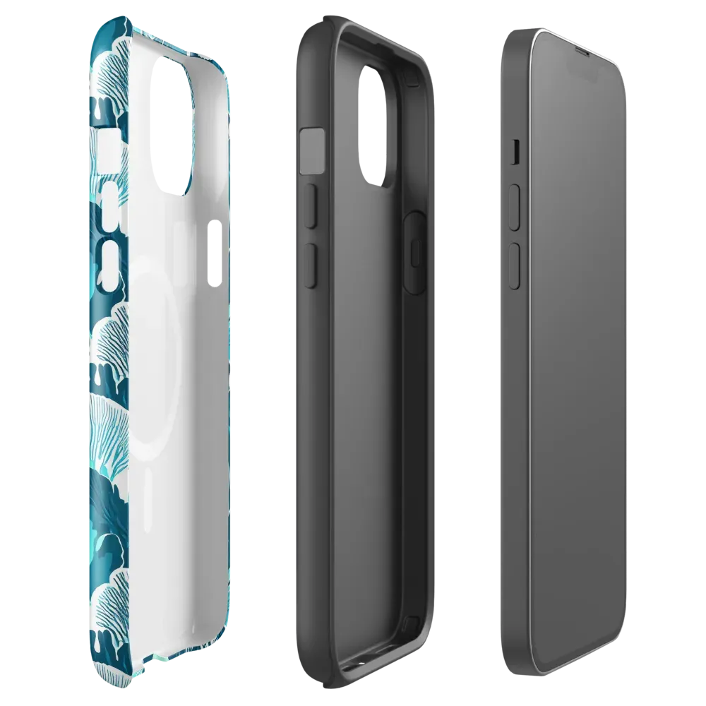 Aqua Fanfare on MagSafe Tough Case for iPhone® — Front