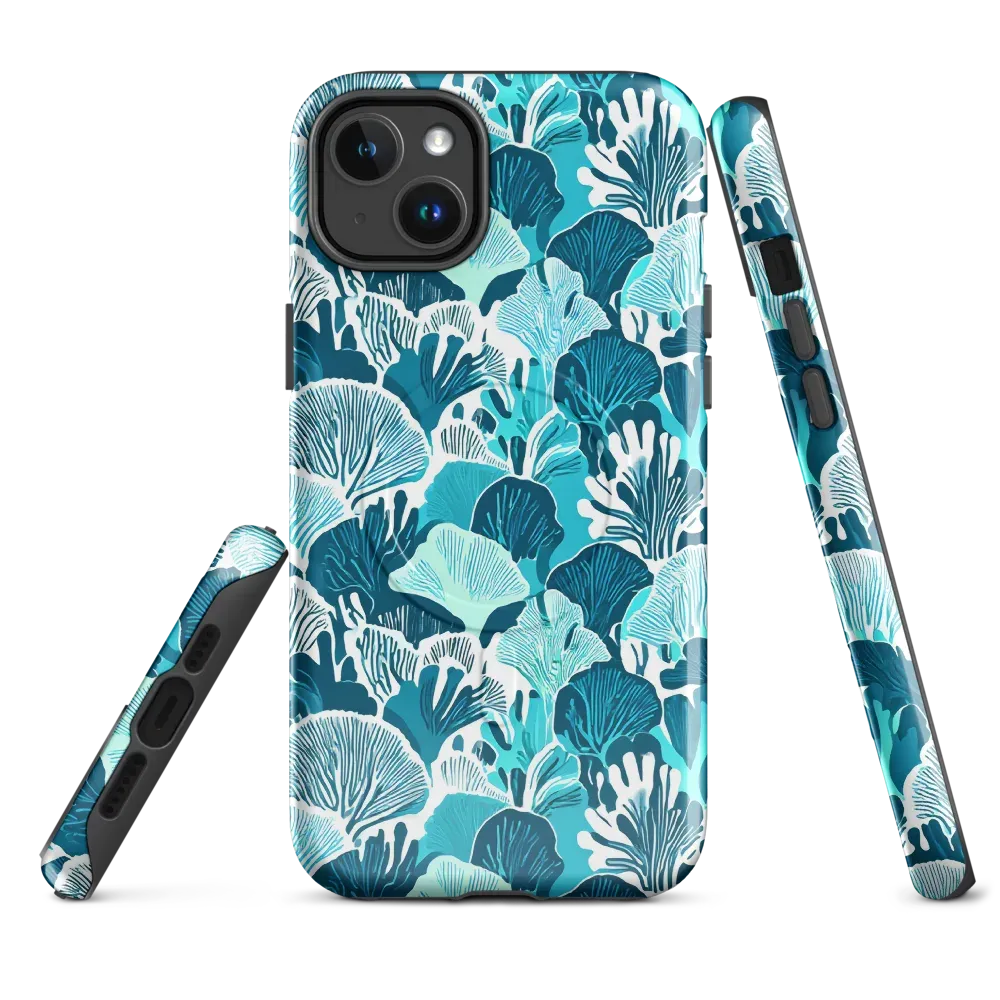 Aqua Fanfare on MagSafe Tough Case for iPhone® — Front