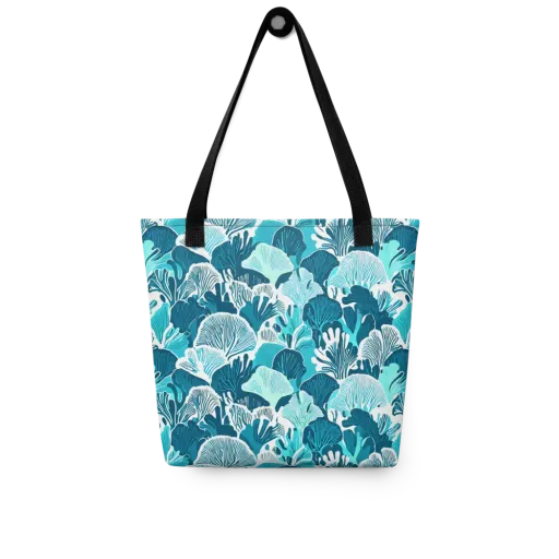 Aqua Fanfare on a Tote Bag