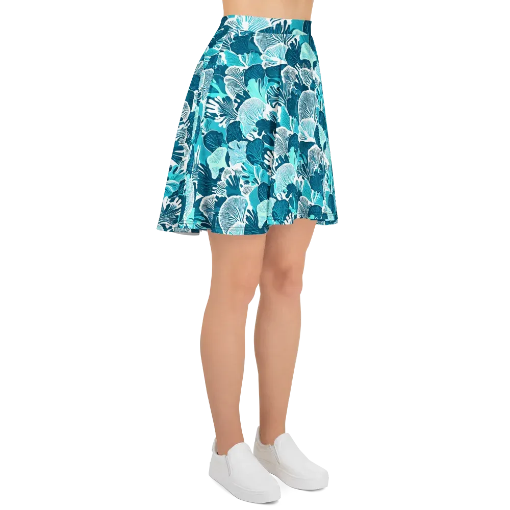 Aqua Fanfare on Skater Skirt — Right