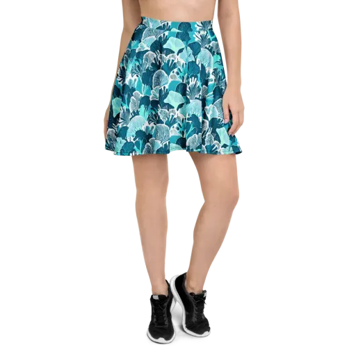 Aqua Fanfare on a Skater Skirt