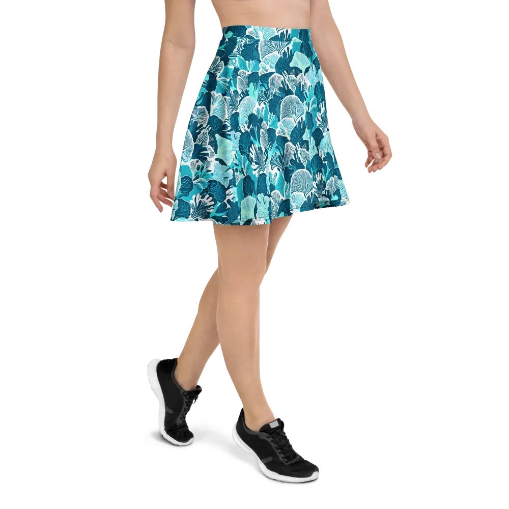 Aqua Fanfare on Skater Skirt — Right
