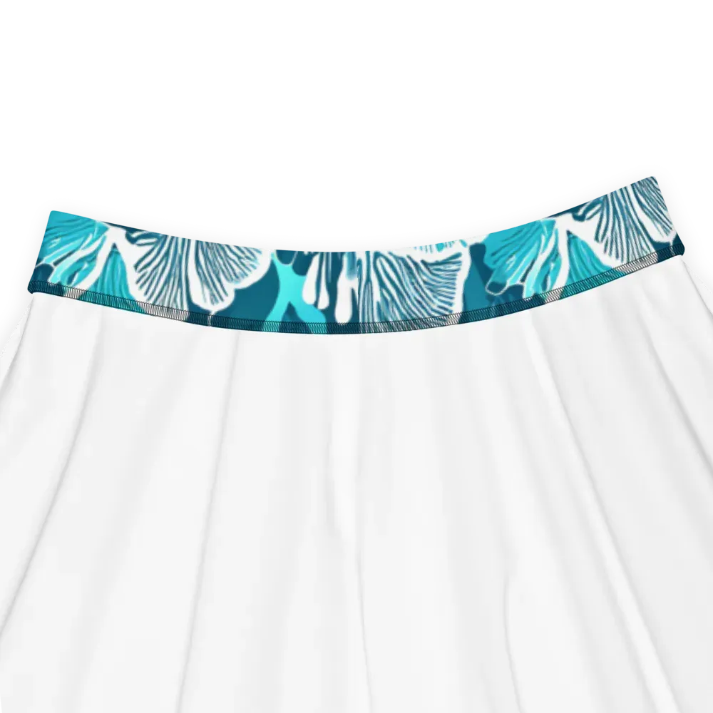 Aqua Fanfare on Skater Skirt — Product details