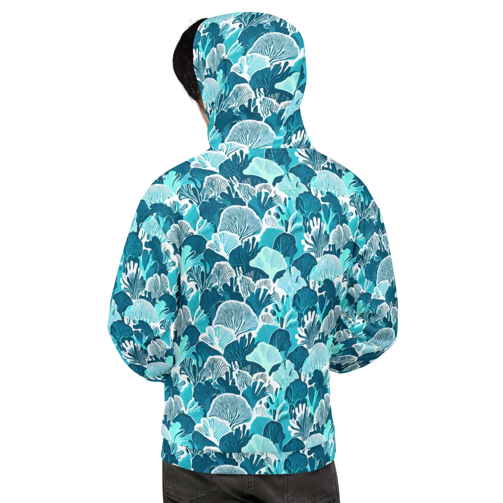 Aqua Fanfare on Hoodie — Back