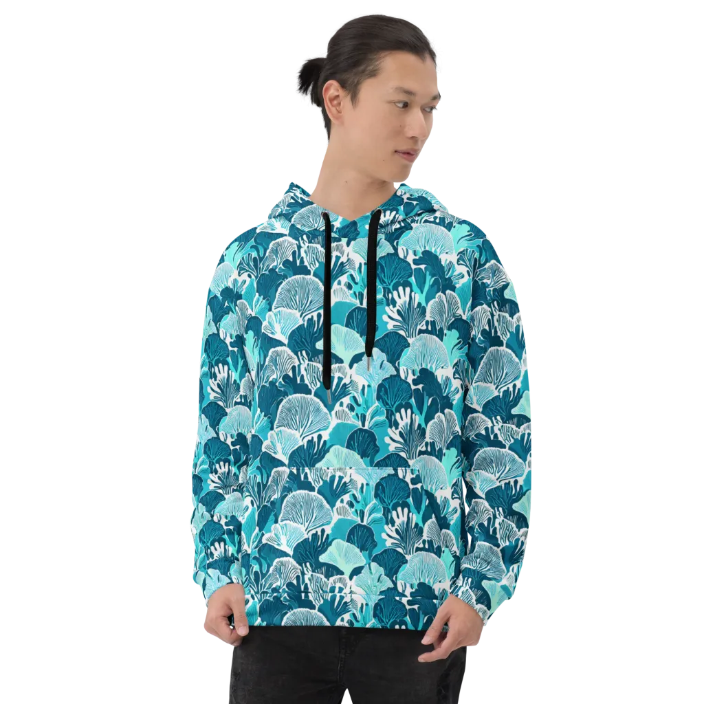 Aqua Fanfare on Hoodie — Front