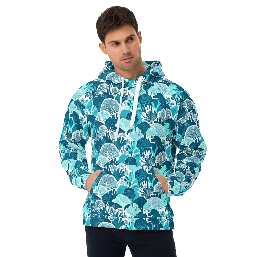 Aqua Fanfare on Hoodie — Front