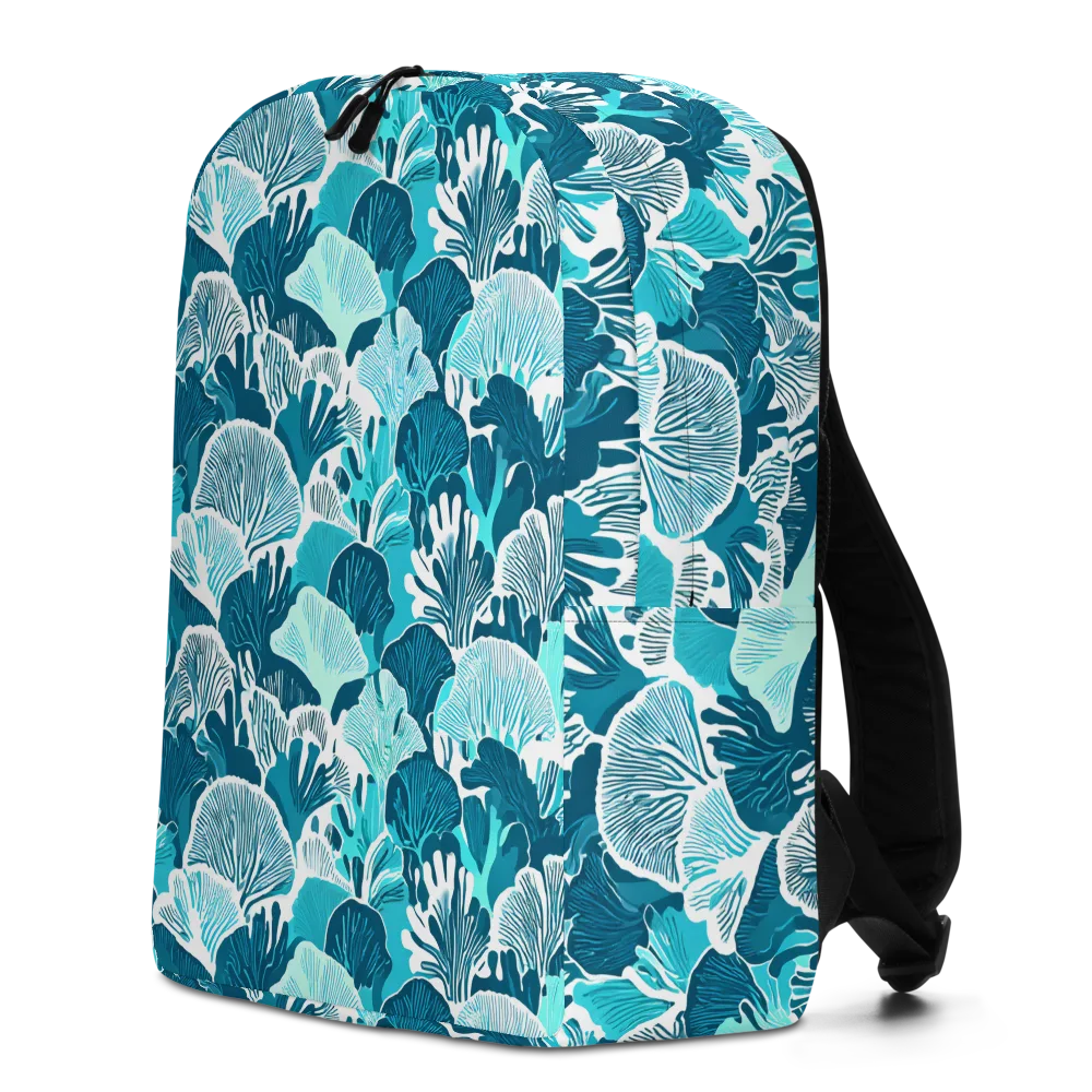 Aqua Fanfare on Minimalist Backpack — Left