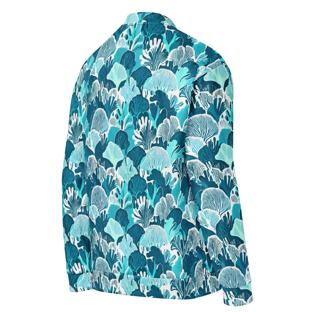 Aqua Fanfare on Bomber Jacket — Right Back