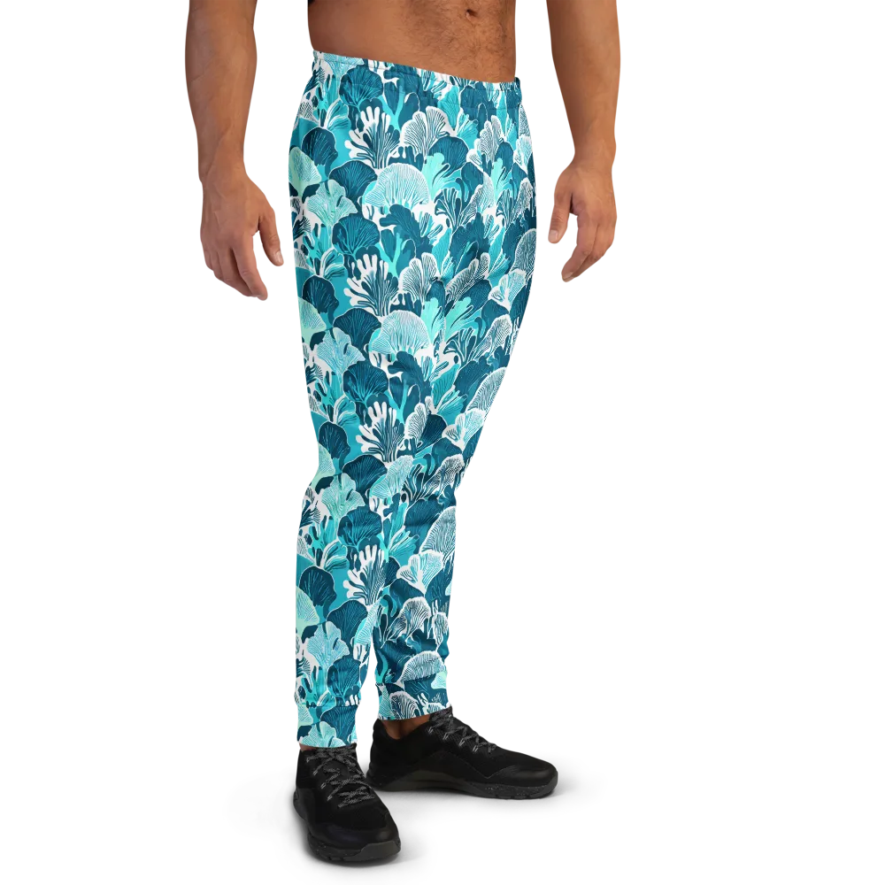 Aqua Fanfare on Men's Joggers — Right