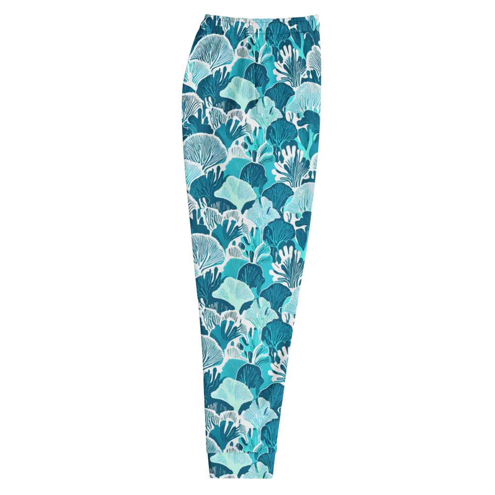Aqua Fanfare on Men's Joggers — Right