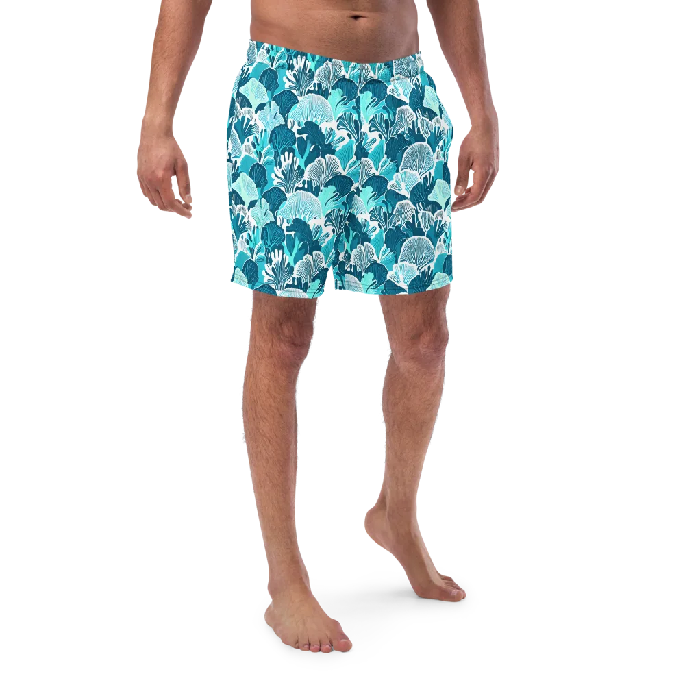 Aqua Fanfare on Swim Trunks — Front