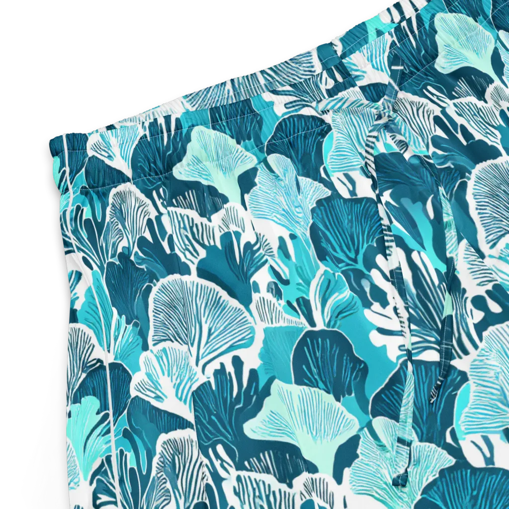 Aqua Fanfare on Women's Pajama Shorts — Product details