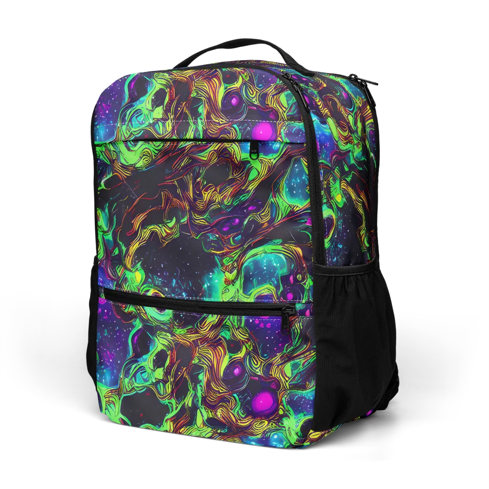 Acid Reef Reverie on Utility Backpack — Left Front