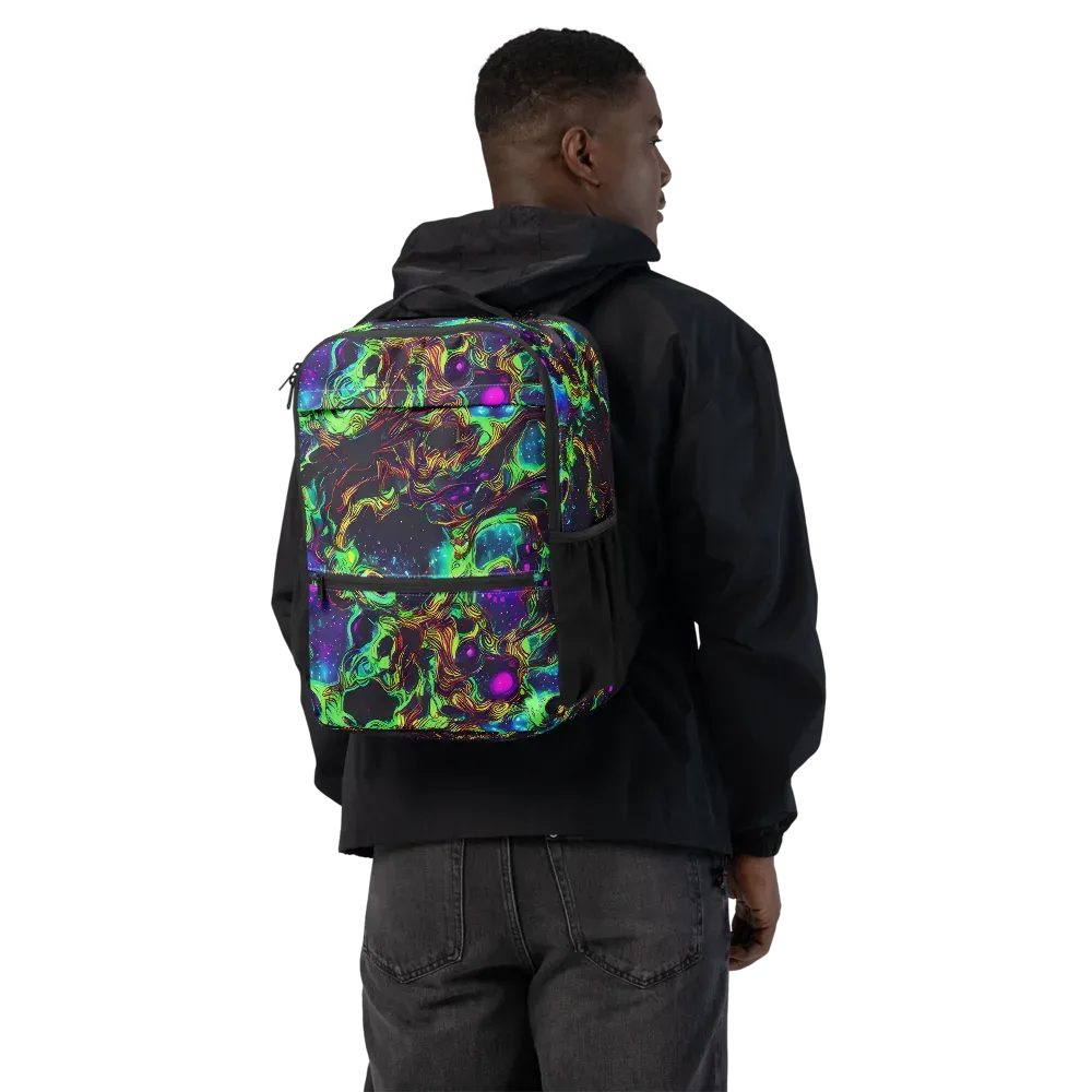 Acid Reef Reverie on Utility Backpack — Back