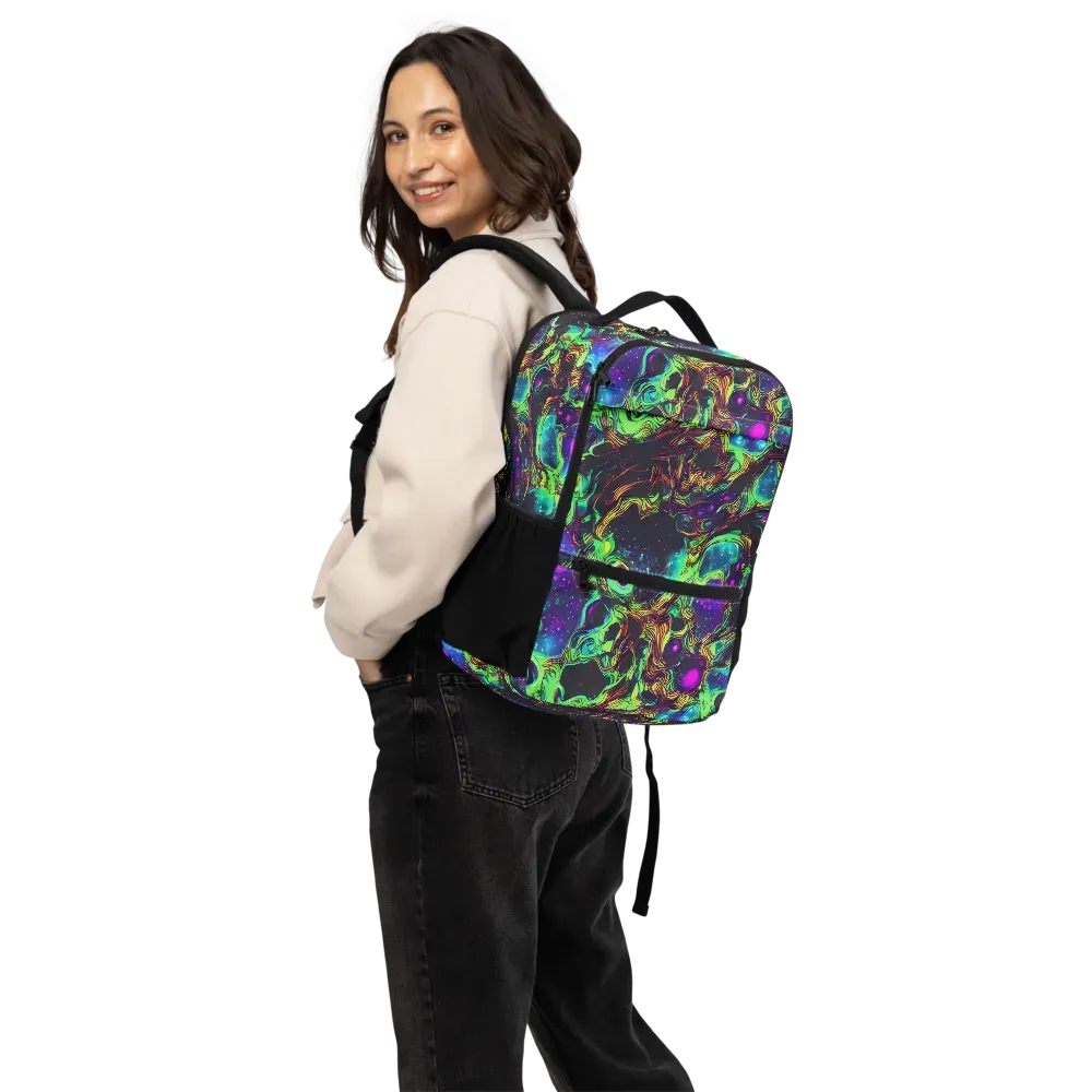 Acid Reef Reverie on Utility Backpack — Back
